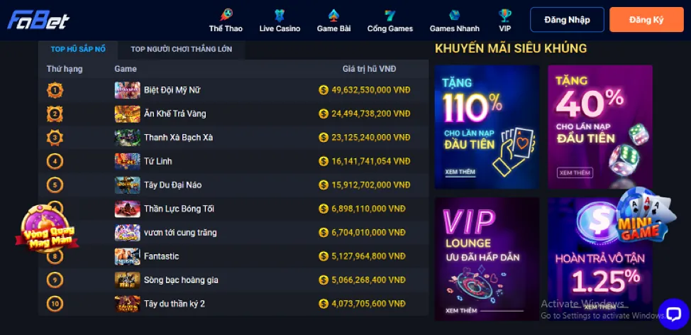 Game Bắn Cá Long Vương